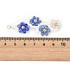 Baking Paint Glass Seed Beaded Big Pendants PALLOY-MZ01393-01-3