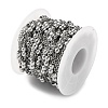 304 Stainless Steel Cable Chains with Beads CHS-F020-10P-3