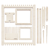 Wood Knitting Loom Kit TOOL-WH0155-76A-1