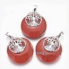 Natural Red Jasper Pendants G-F573-C16-1