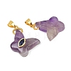 Natural Amethyst Pendants GG-CBA19F2-01G-10-2