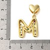 Rack Plating Brass Micro Pave Clear Cubic Zirconia Perdants KK-C067-12G-M-3