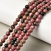 Natural Rhodonite Beads Strands G-G717-4mm-2