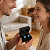Plastic Cufflinks Gift Boxes CON-WH0089-291-5