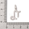 925 Sterling Silver Micro Pave Clear Cubic Zirconia Pendants STER-H117-01P-10-3