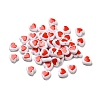 Opaque Acrylic Enamel Beads OACR-P017-D03-3