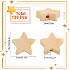 120Pcs Natural Maple Wood Beads WOOD-SC0001-63-2