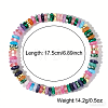 Natural Mixed Gemstone & Brass Beads Stretch Bracelets for Women RV1969-2-6