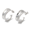 304 Stainless Steel Round Stud Earrings EJEW-B026-08P-1