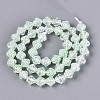 Transparent Crackle Glass Beads Strands GLAA-Q115-04A-06-2