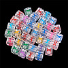 50Pcs Acrylic European Beads MACR-TADJ0001-13X-4