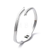 304 Stainless Steel Hinged Bangles for Women BJEW-A011-22P-4