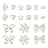 Craftdady 180Pcs 9 Style ABS Plastic Imitation Pearl Beads OACR-CD0001-08-11