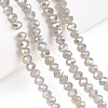 Electroplate Glass Beads Strands EGLA-A034-J4mm-B09-4