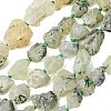 Raw Rough Natural Prehnite Beads Strands G-P528-A05-01A-2