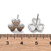 Brass Stud Earrings EJEW-D288-11P-3