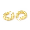 Brass Oval Wrap Hoop Earrings for Women EJEW-E273-01LG-2