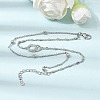 Brass Ring Link 2-Strand Bracelets KK-CBA103C-01P-2