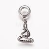 304 Stainless Steel European Dangle Charms OPDL-K002-AS-07-1