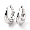 304 Stainless Steel Chunky Hoop Earrings for Women EJEW-F280-06E-P-2