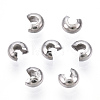 Non-Tarnish 304 Stainless Steel Crimp Beads Covers STAS-S117-011A-3