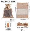 25Pcs Burlap Packing Pouches Drawstring Bag DIY-CP0007-77-2