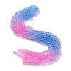 Transparent Painted Glass Beads Strands X1-DGLA-A034-T6mm-A08-1