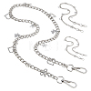3Pcs Alloy Twisted Chain Bag Strap AJEW-FH00023-1