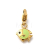 Fish 304 Stainless Steel Enamel Pendant Decorations STAS-R159-48G-05-1