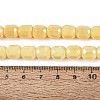 Anti-Tarnish Electroplate Glass Beads Strands EGLA-N027-03A-08-4