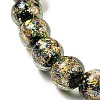 Handmade Dichroic Foil Glass Beads Strands DICH-U001-05H-3