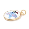 Printed Brass Pendants KK-D104-02B-G-2