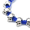 Adjustable Alloy Braided Beads Bracelets BJEW-JB10919-3