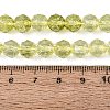 Crackle Transparent Glass Beads Strands GLAA-Q108-02A-16-4