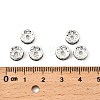 Brass Rhinestone Spacer Beads X-RB-A014-Z8mm-18S-2