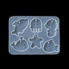 Starfish/Whale/Octopus Pendant DIY Silhouette Silicone Mold X1-DIY-K073-09A-4