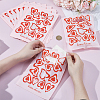 100Pcs Heart Printed Eco-Friendly Reusable Bags ABAG-SP0001-61A-B-3