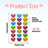 Heart Plastic Stickers DIY-TADJ0002-006A-4