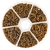 1 Box Iron Plated Jump Rings 4mm to 10mm in Diameter Antique Bronze for Jewelry Making IFIN-PH0001-06AB-NF-1