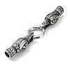 Tibetan Style 304 Stainless Steel Spring Gate Rings FIND-Z046-04AS-03-2