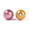 Spray Painted Acrylic Beads MACR-Q154-8mm-M-2