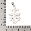 Non-Tarnish 304 Stainless Steel Pendants STAS-C103-33P-3