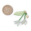 Glass Seed Beaded Pendants PALLOY-MZ01240-3