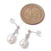 Natural Pearl Ear Studs EJEW-P286-03P-3