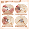 Alloy & Rhinestone Cufflinks FIND-FG0005-66P-04-4