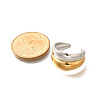 304 Stainless Steel Open Cuff Rings for Unisex RJEW-R010-06G&S-5
