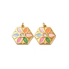 304 Stainless Steel Rhinestone Pendants STAS-U061-14G-02-1
