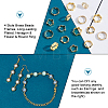 60Pcs 4 Style Brass Beads Frames KK-HY0001-37-4