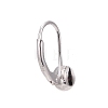 Rhodium Plated 925 Sterling Silver Leverback Earring Findings STER-I017-084I-P-3