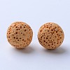 Unwaxed Natural Lava Rock Beads G-F325-14mm-13-1